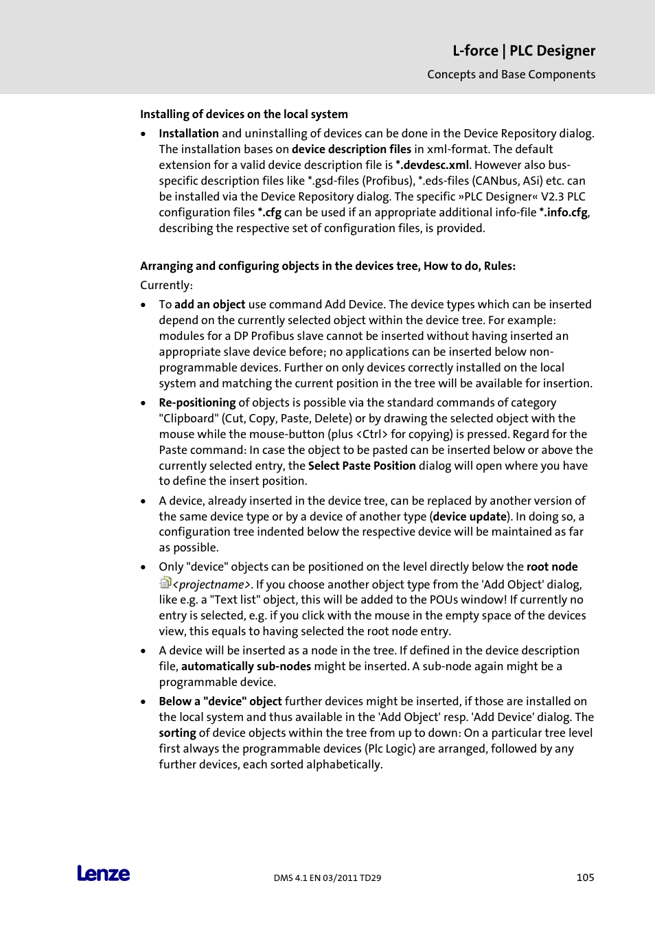 L-force | plc designer | Lenze PLC Designer PLC Designer (R3-1) User Manual | Page 107 / 1170