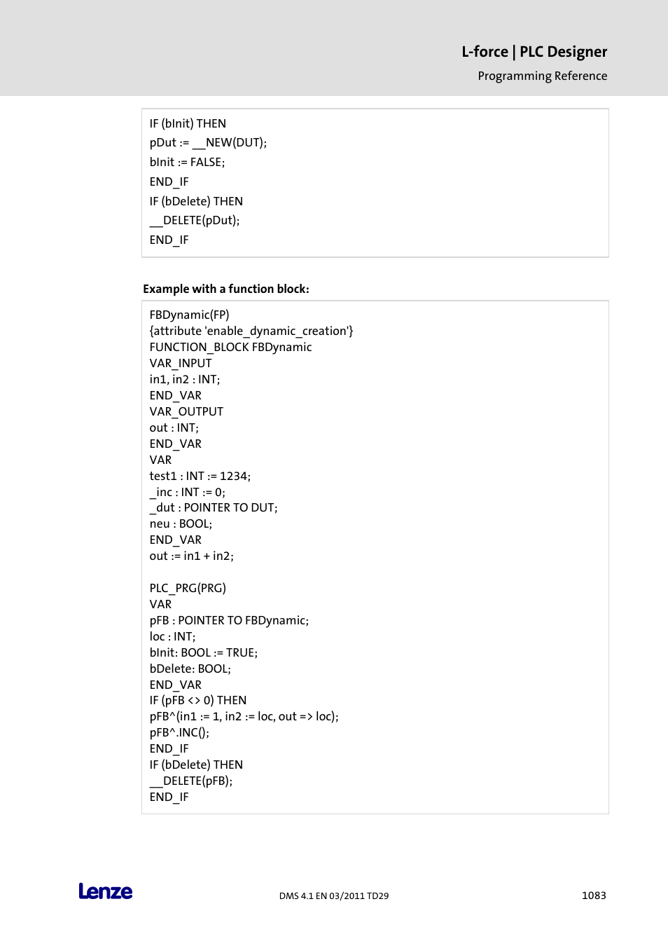 L-force | plc designer | Lenze PLC Designer PLC Designer (R3-1) User Manual | Page 1085 / 1170