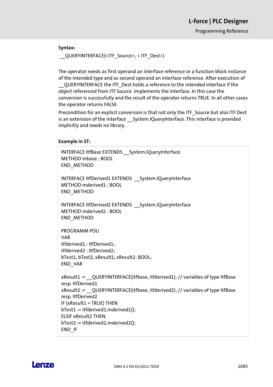 L-force | plc designer | Lenze PLC Designer PLC Designer (R3-1) User Manual | Page 1087 / 1170