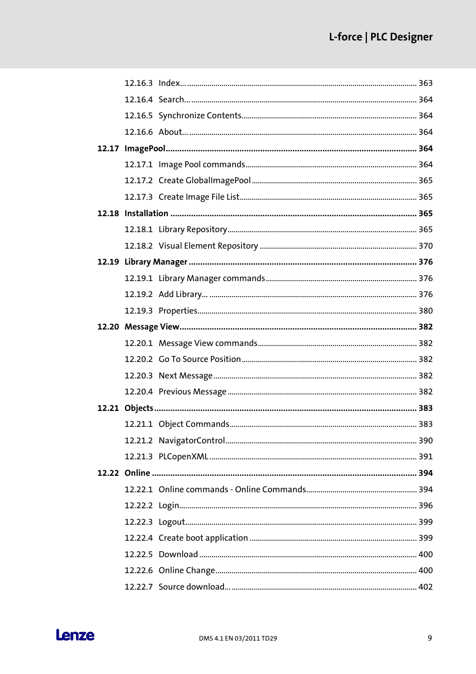 L-force | plc designer | Lenze PLC Designer PLC Designer (R3-1) User Manual | Page 11 / 1170