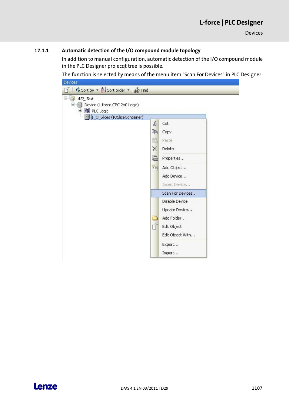 L-force | plc designer | Lenze PLC Designer PLC Designer (R3-1) User Manual | Page 1109 / 1170