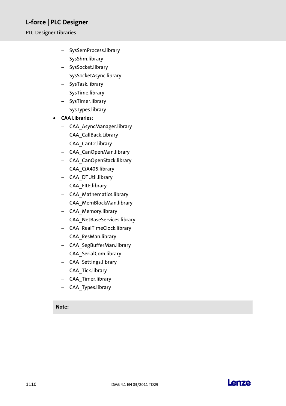L-force | plc designer | Lenze PLC Designer PLC Designer (R3-1) User Manual | Page 1112 / 1170