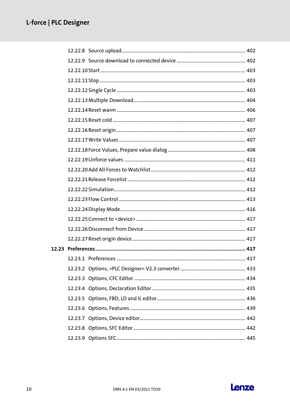 L-force | plc designer | Lenze PLC Designer PLC Designer (R3-1) User Manual | Page 12 / 1170