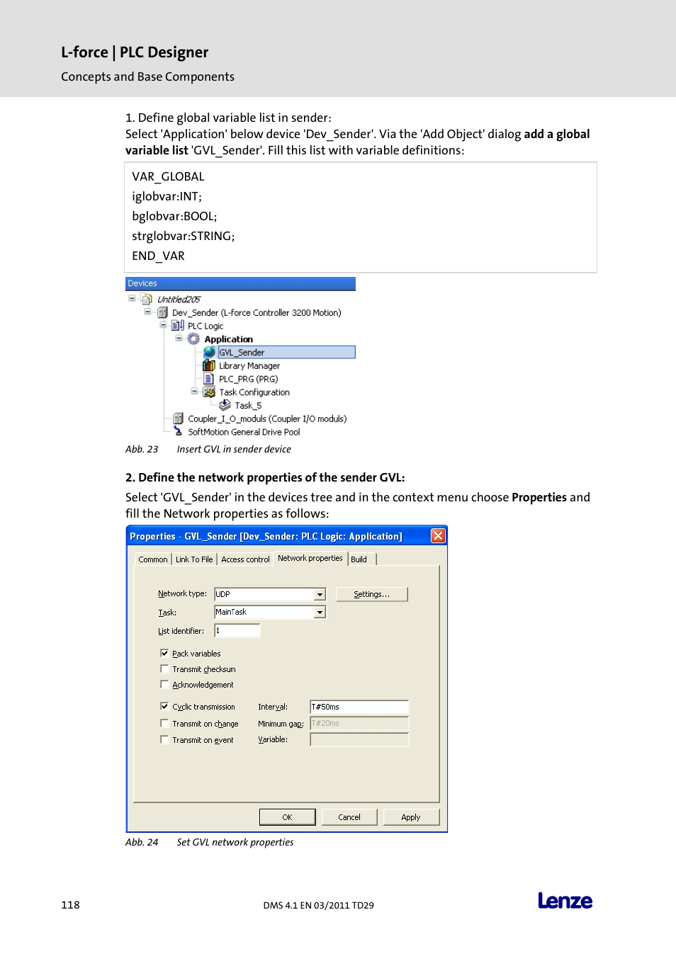 L-force | plc designer | Lenze PLC Designer PLC Designer (R3-1) User Manual | Page 120 / 1170