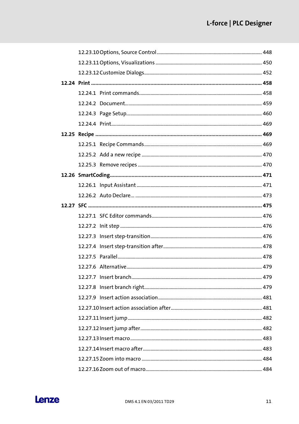 L-force | plc designer | Lenze PLC Designer PLC Designer (R3-1) User Manual | Page 13 / 1170