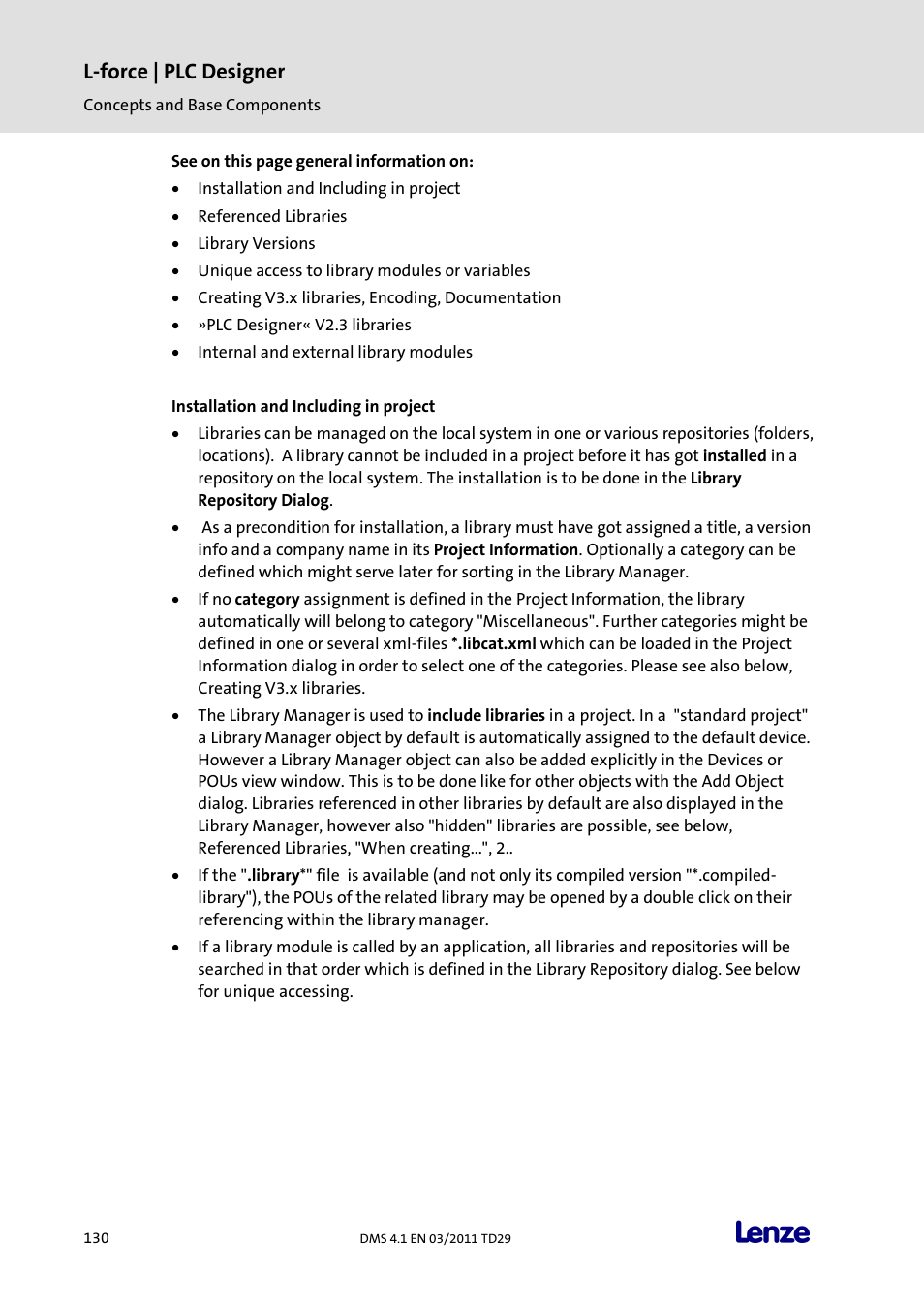 L-force | plc designer | Lenze PLC Designer PLC Designer (R3-1) User Manual | Page 132 / 1170