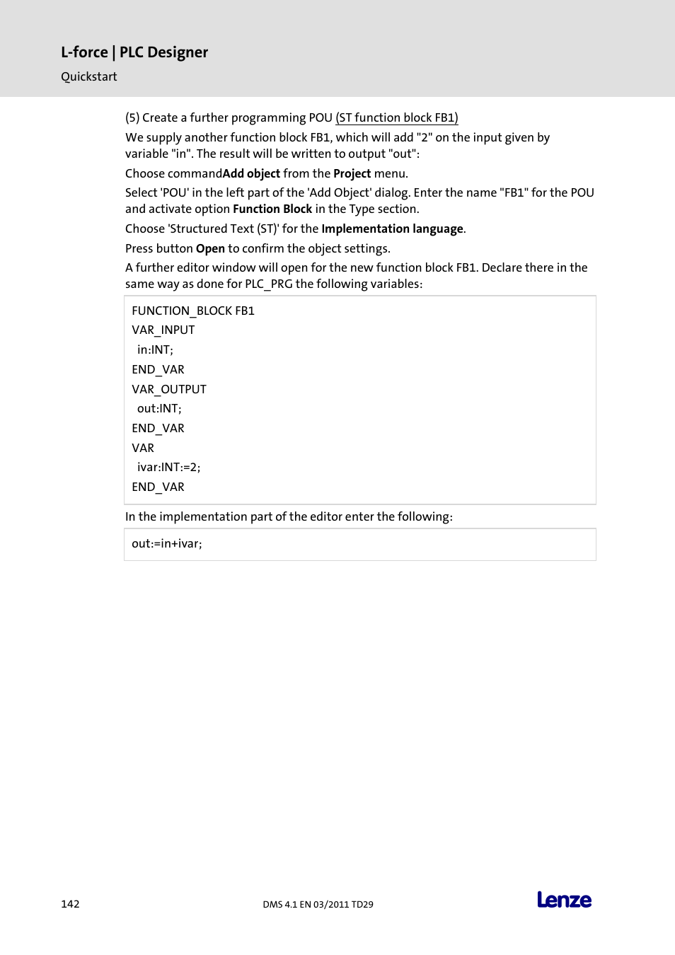 L-force | plc designer | Lenze PLC Designer PLC Designer (R3-1) User Manual | Page 144 / 1170