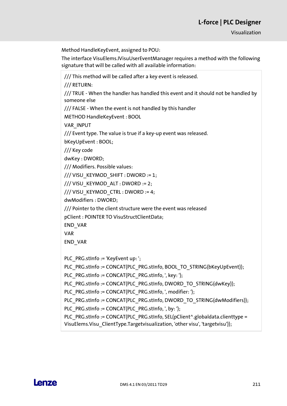 L-force | plc designer | Lenze PLC Designer PLC Designer (R3-1) User Manual | Page 213 / 1170