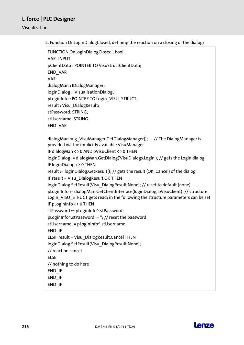 L-force | plc designer | Lenze PLC Designer PLC Designer (R3-1) User Manual | Page 218 / 1170