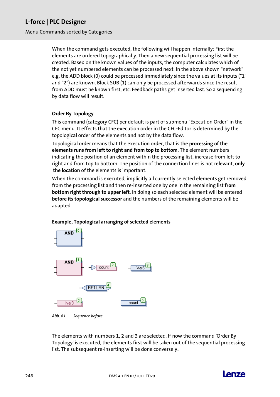 Order by topology, L-force | plc designer | Lenze PLC Designer PLC Designer (R3-1) User Manual | Page 248 / 1170