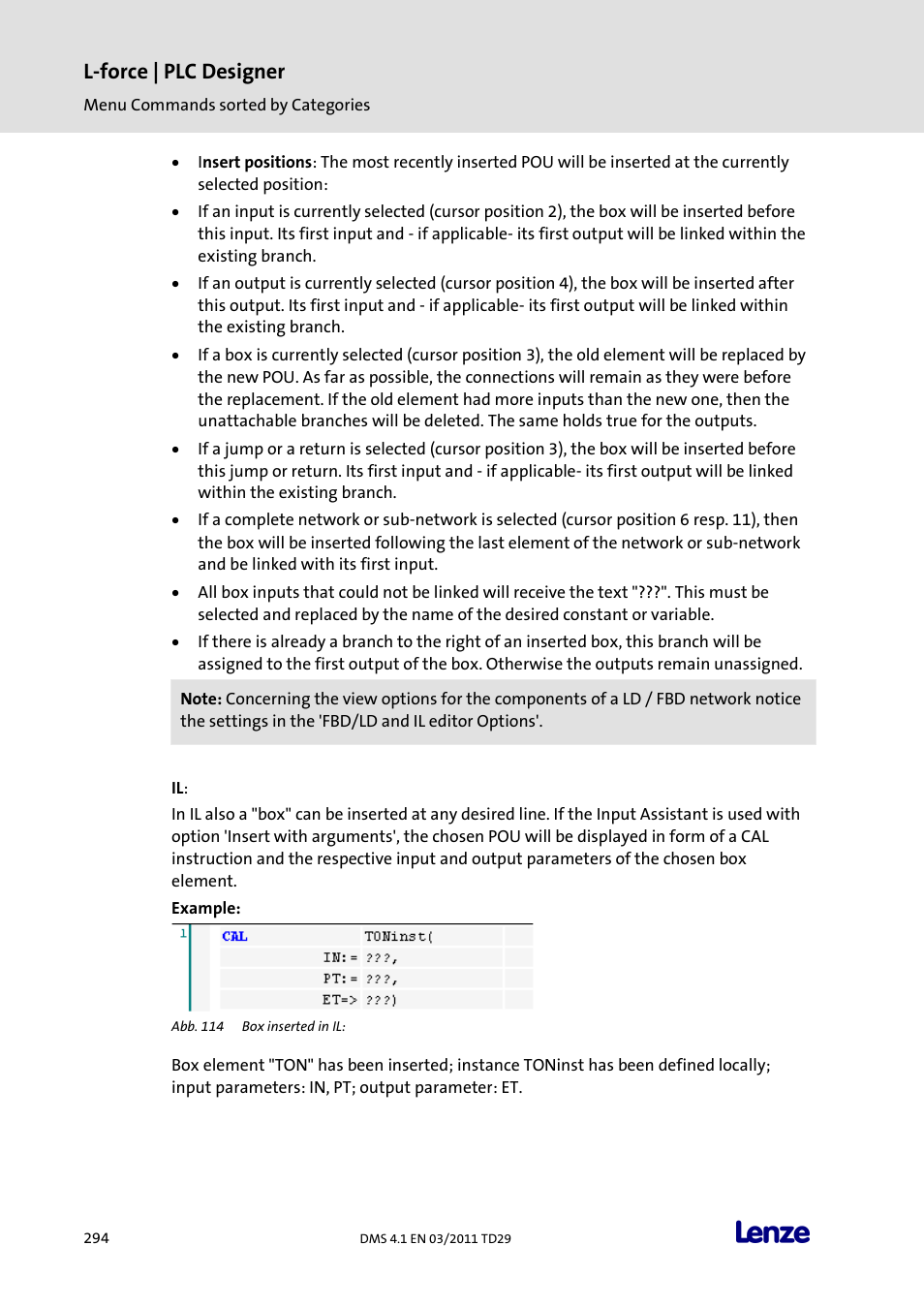 L-force | plc designer | Lenze PLC Designer PLC Designer (R3-1) User Manual | Page 296 / 1170