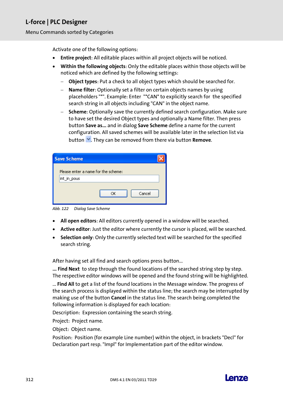 L-force | plc designer | Lenze PLC Designer PLC Designer (R3-1) User Manual | Page 314 / 1170