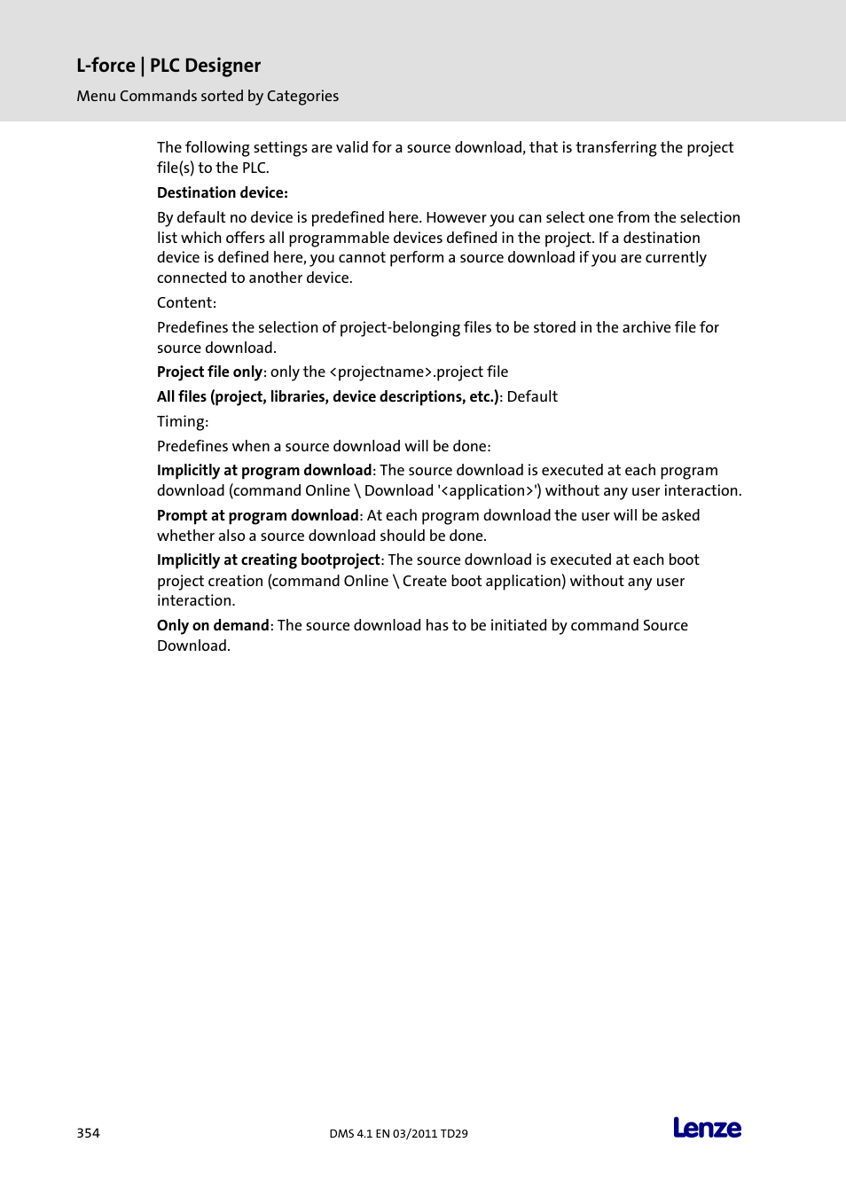L-force | plc designer | Lenze PLC Designer PLC Designer (R3-1) User Manual | Page 356 / 1170