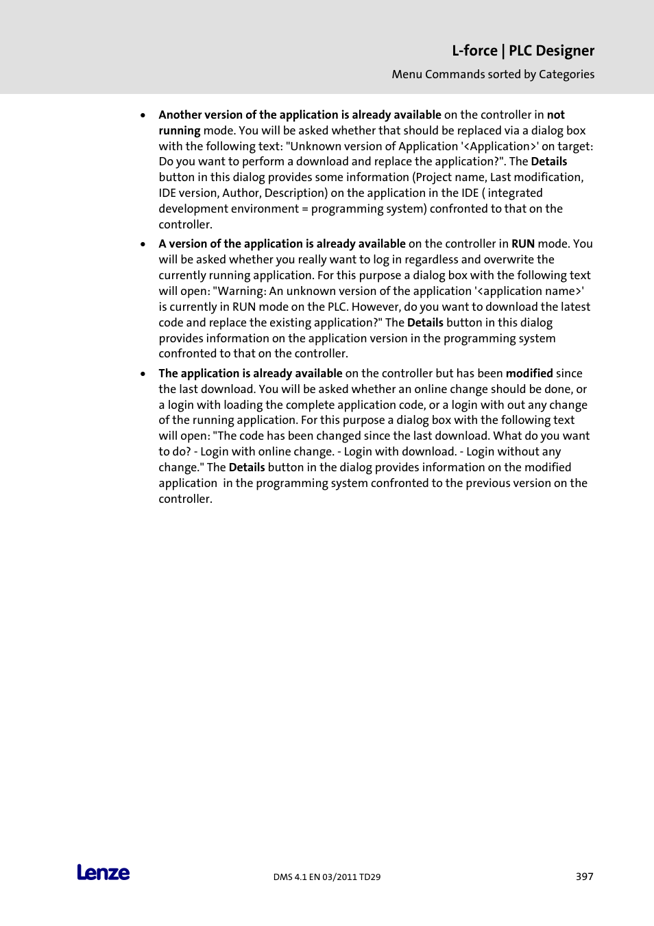 L-force | plc designer | Lenze PLC Designer PLC Designer (R3-1) User Manual | Page 399 / 1170