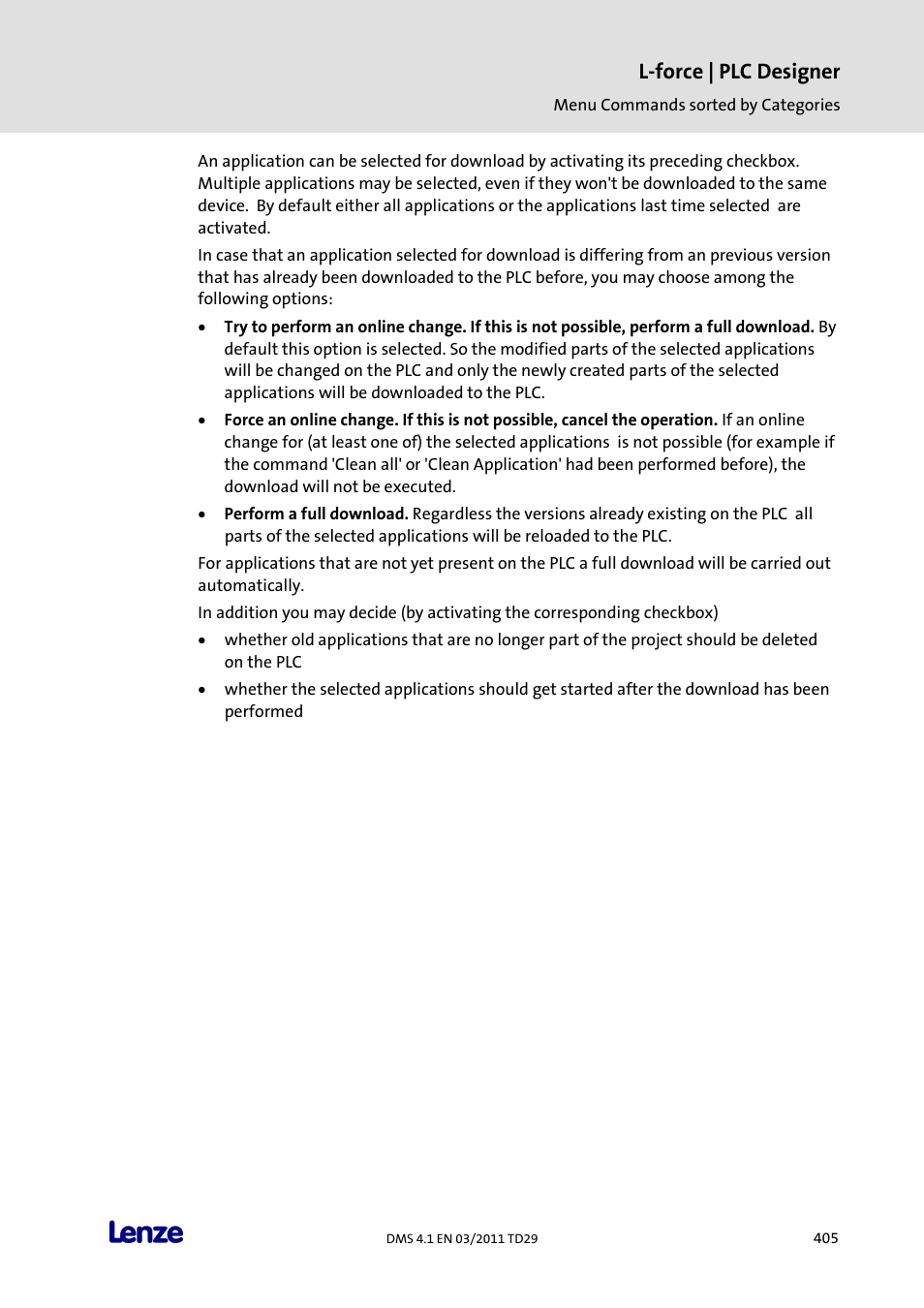 L-force | plc designer | Lenze PLC Designer PLC Designer (R3-1) User Manual | Page 407 / 1170