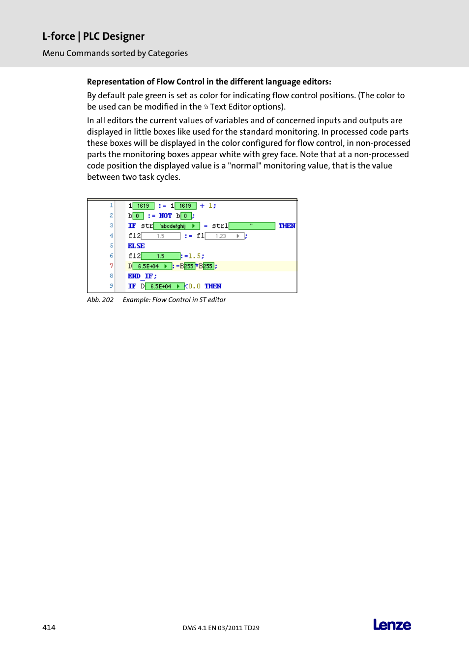 L-force | plc designer | Lenze PLC Designer PLC Designer (R3-1) User Manual | Page 416 / 1170