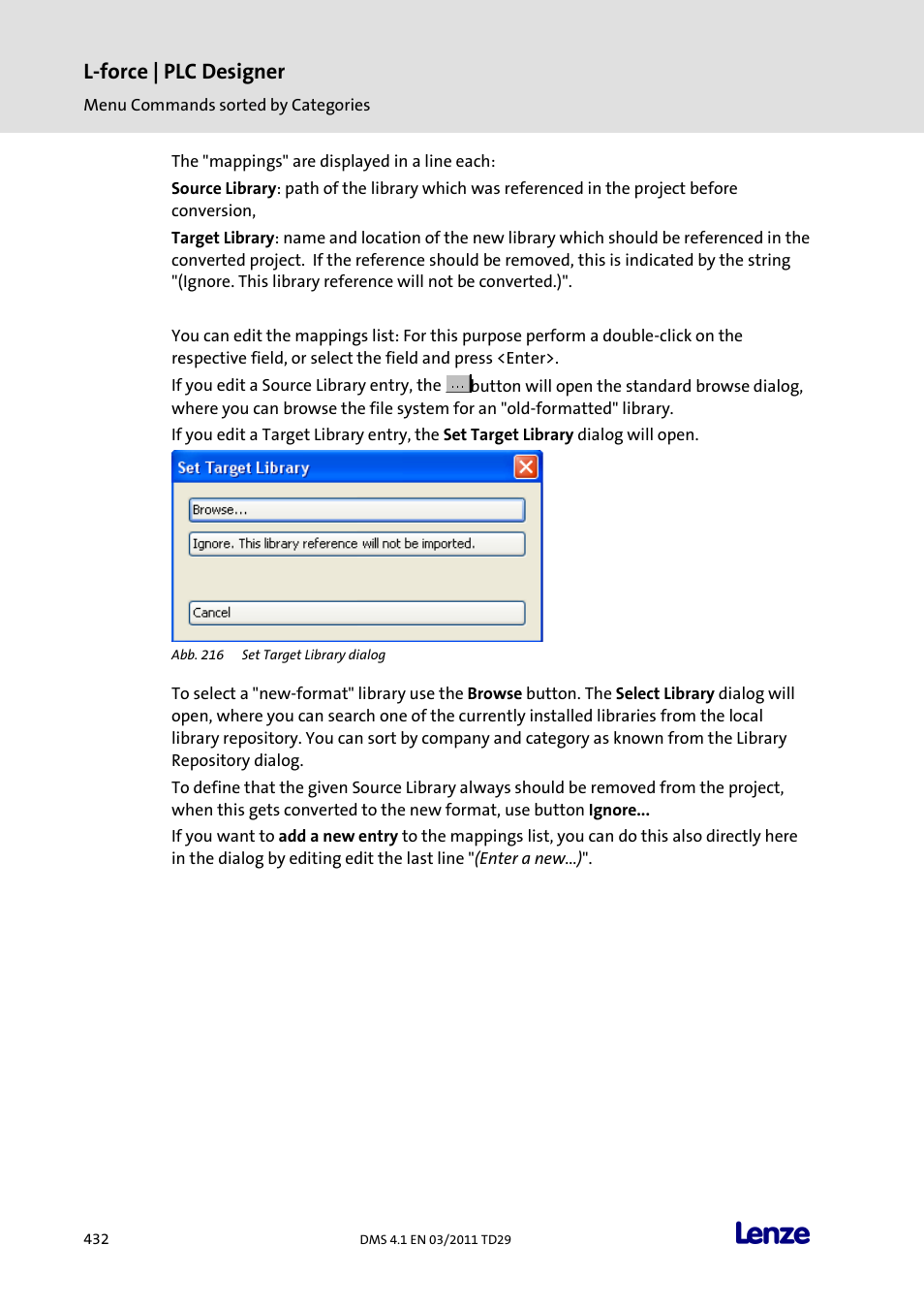 L-force | plc designer | Lenze PLC Designer PLC Designer (R3-1) User Manual | Page 434 / 1170