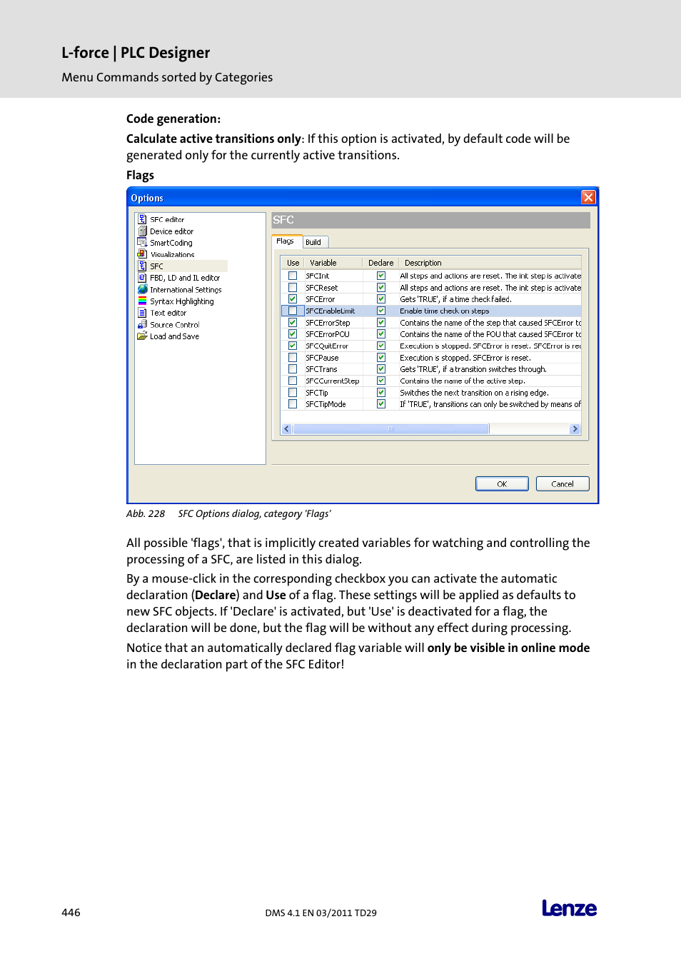 L-force | plc designer | Lenze PLC Designer PLC Designer (R3-1) User Manual | Page 448 / 1170