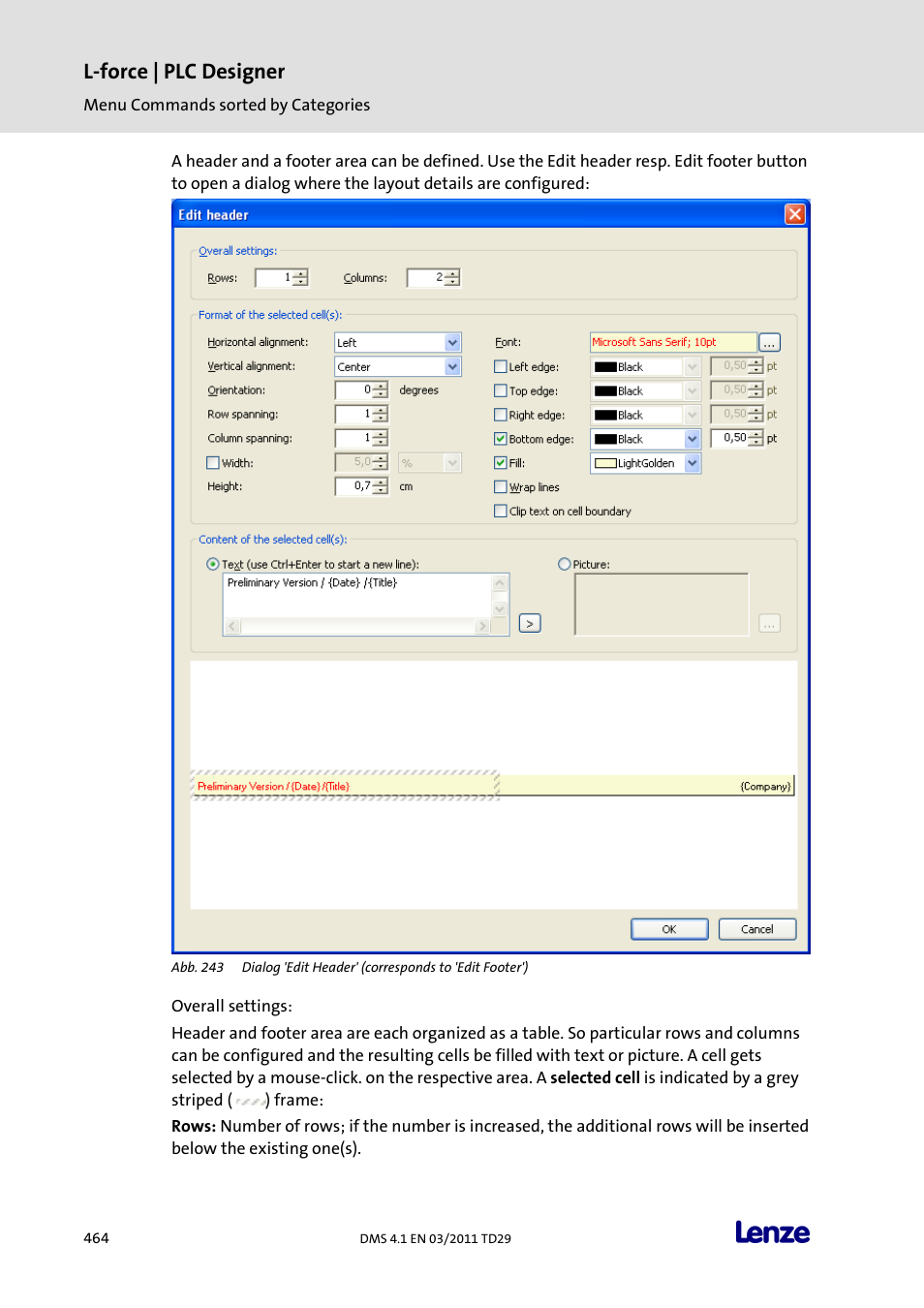 L-force | plc designer | Lenze PLC Designer PLC Designer (R3-1) User Manual | Page 466 / 1170