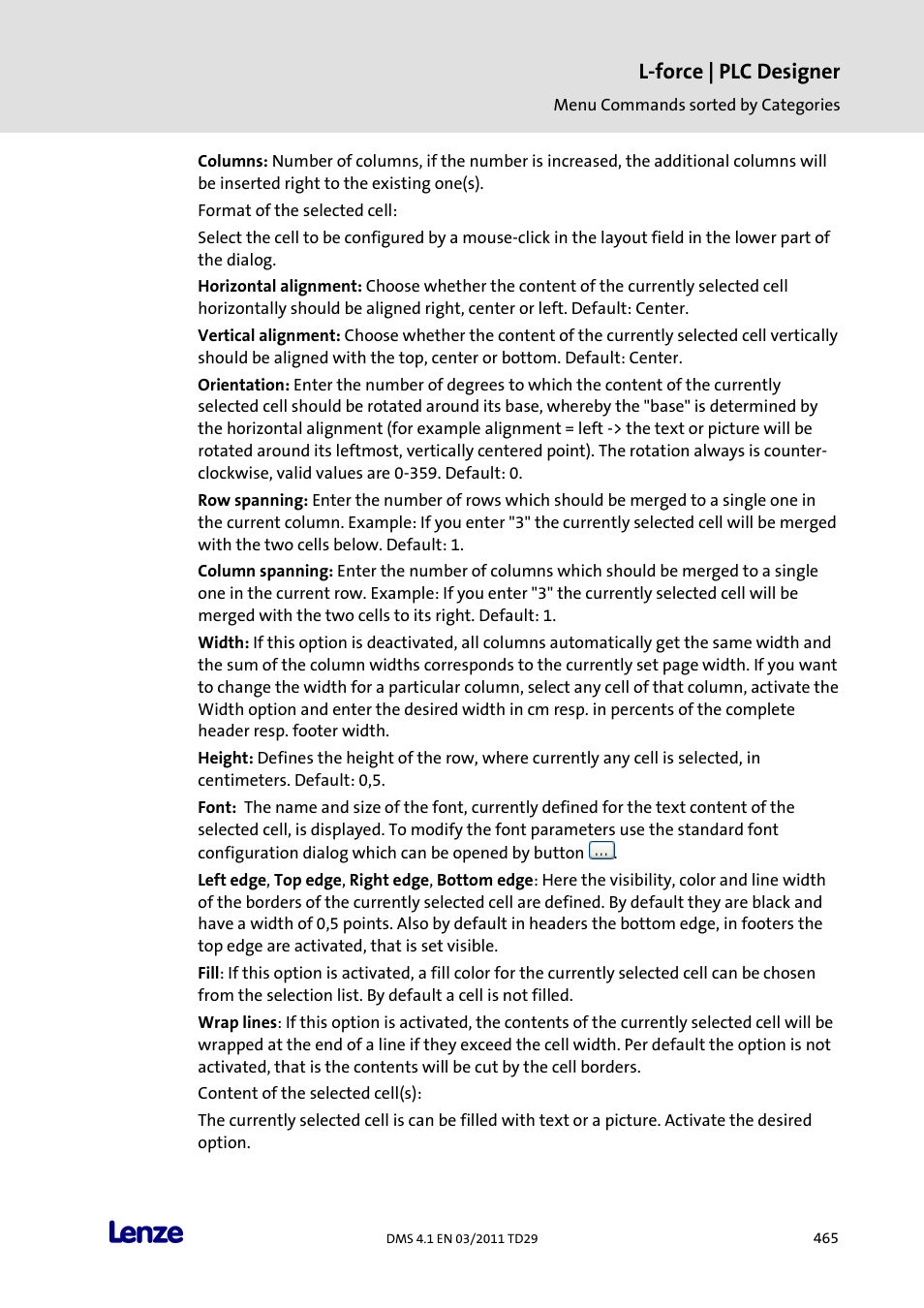 L-force | plc designer | Lenze PLC Designer PLC Designer (R3-1) User Manual | Page 467 / 1170