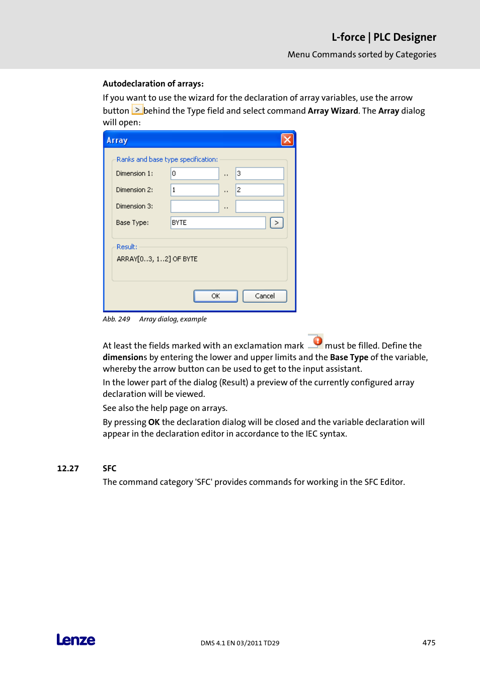 L-force | plc designer | Lenze PLC Designer PLC Designer (R3-1) User Manual | Page 477 / 1170