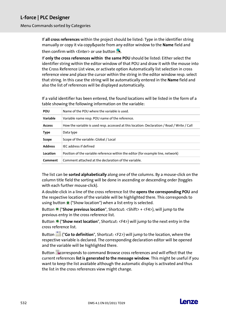 L-force | plc designer | Lenze PLC Designer PLC Designer (R3-1) User Manual | Page 534 / 1170