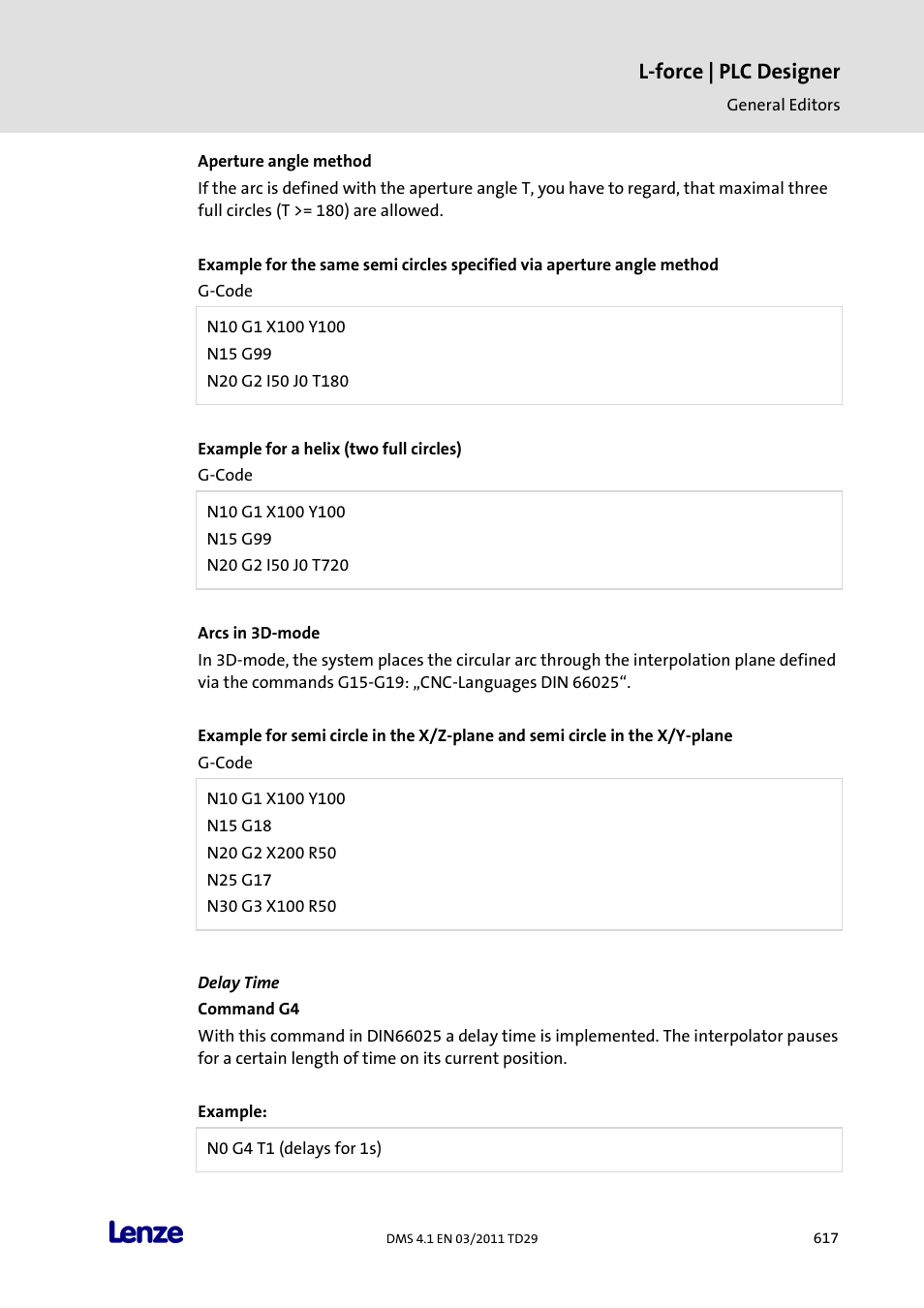 Delay time, L-force | plc designer | Lenze PLC Designer PLC Designer (R3-1) User Manual | Page 619 / 1170