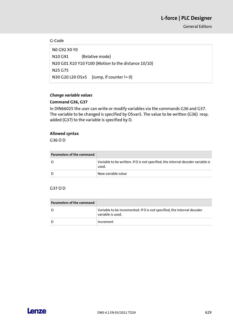 Change variable values, L-force | plc designer | Lenze PLC Designer PLC Designer (R3-1) User Manual | Page 631 / 1170