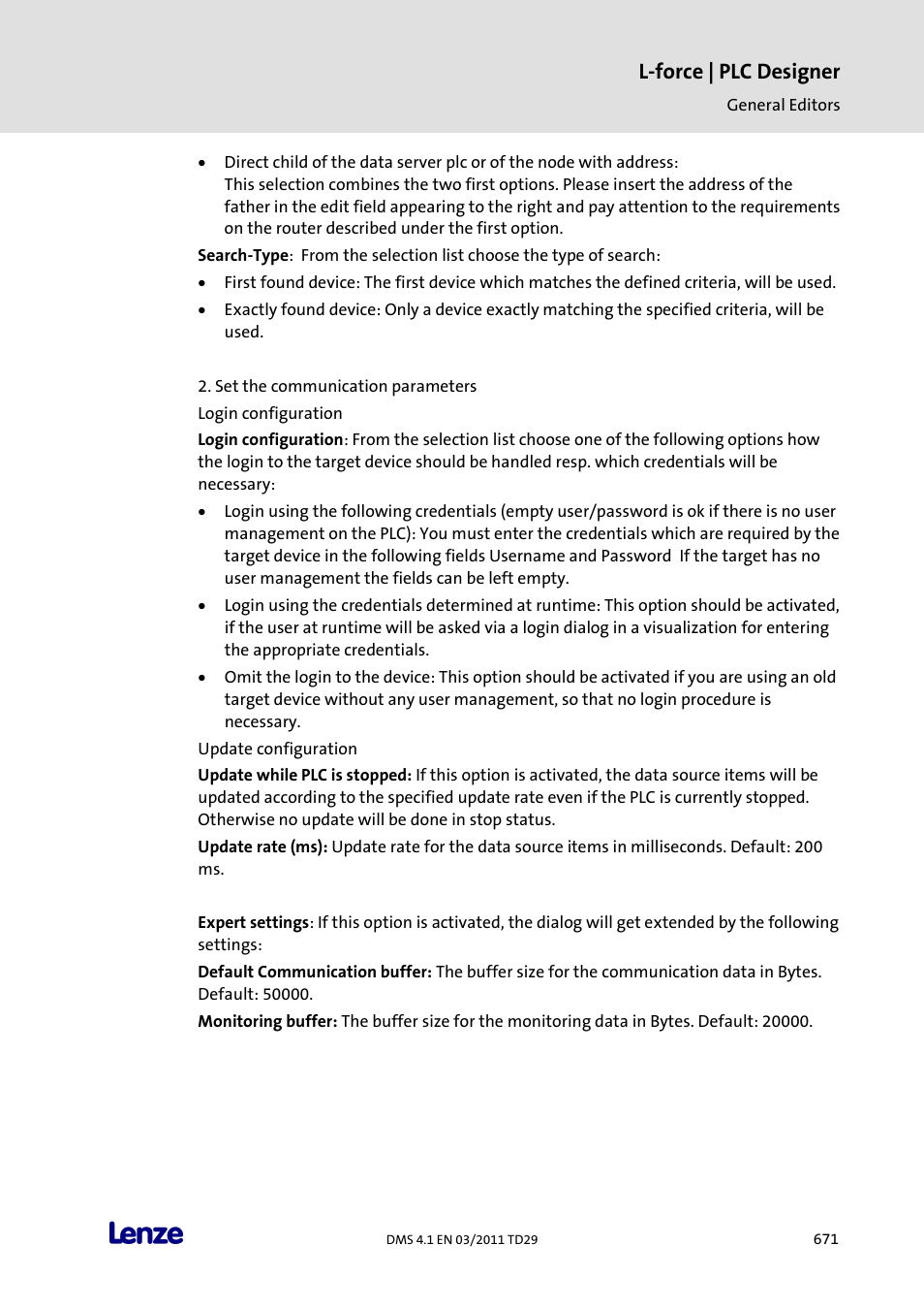 L-force | plc designer | Lenze PLC Designer PLC Designer (R3-1) User Manual | Page 673 / 1170