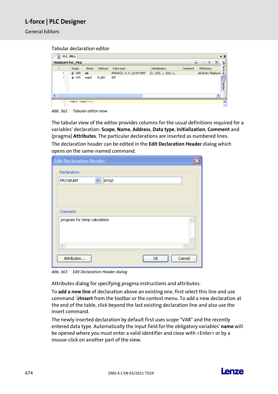 L-force | plc designer | Lenze PLC Designer PLC Designer (R3-1) User Manual | Page 676 / 1170