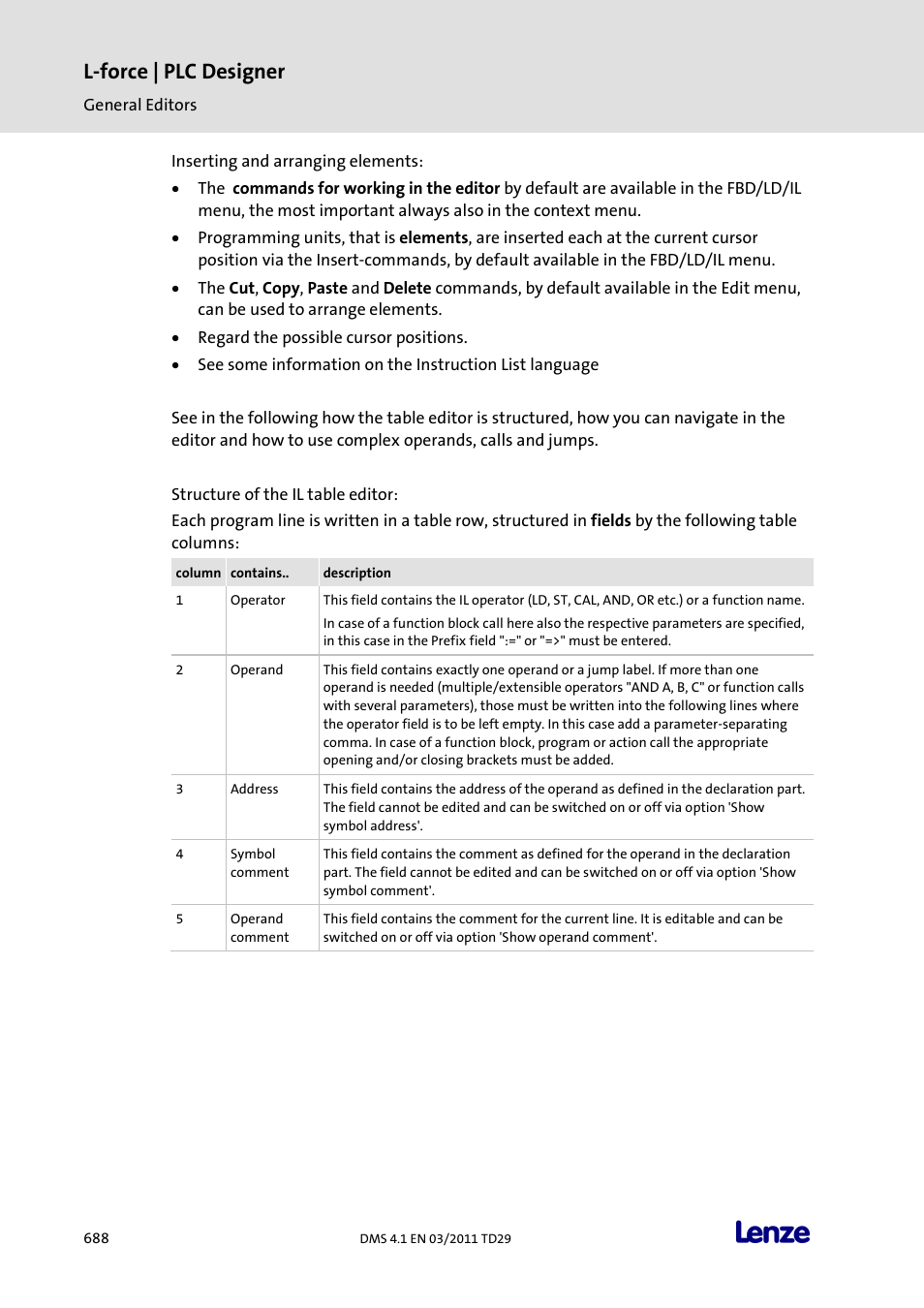 L-force | plc designer | Lenze PLC Designer PLC Designer (R3-1) User Manual | Page 690 / 1170