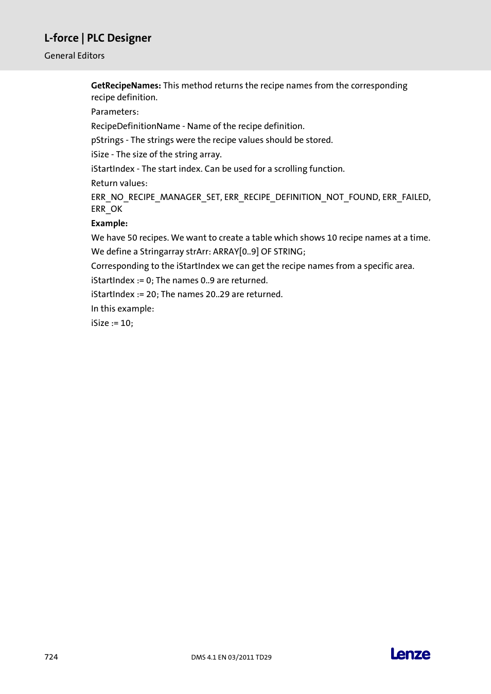 L-force | plc designer | Lenze PLC Designer PLC Designer (R3-1) User Manual | Page 726 / 1170