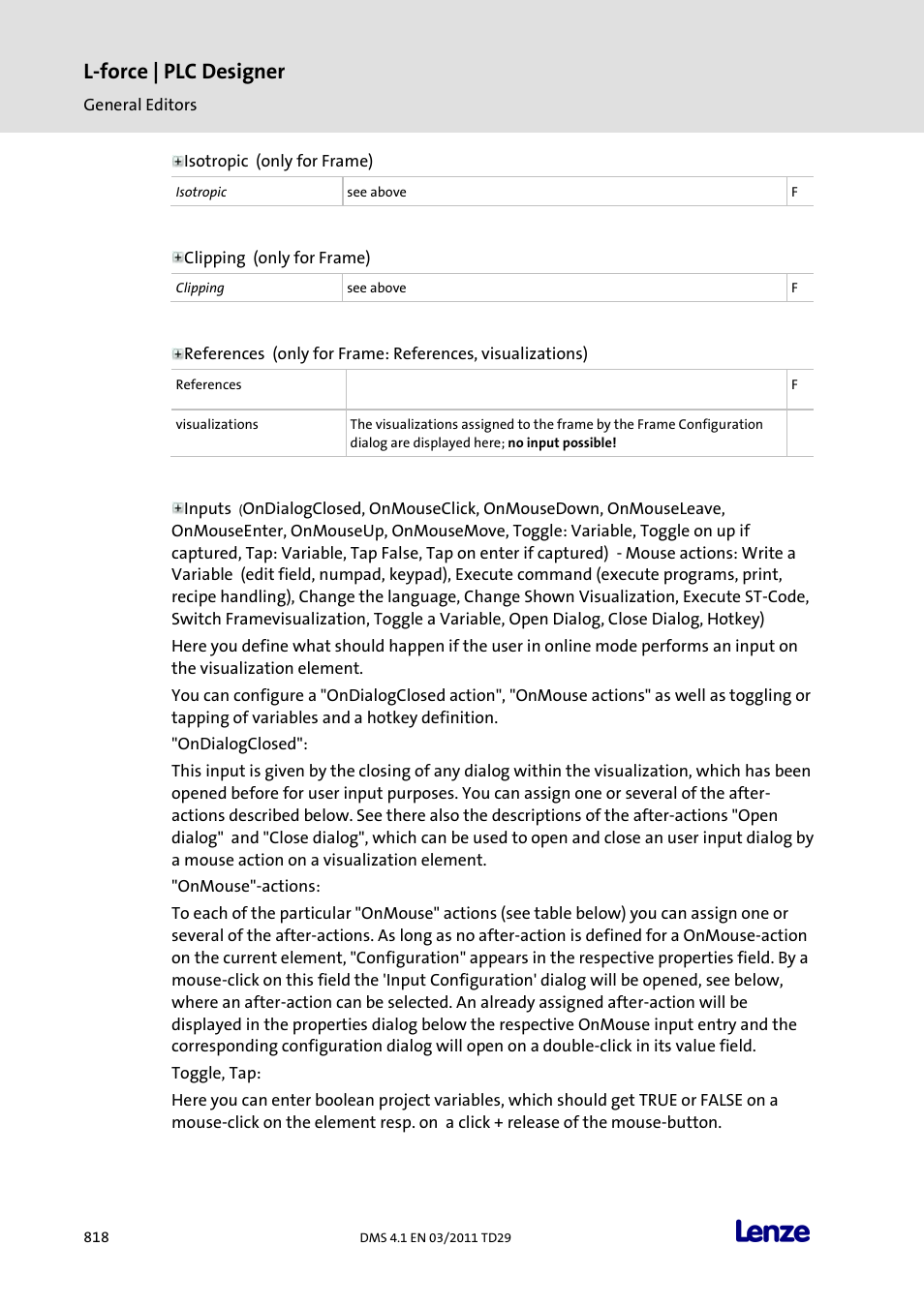 L-force | plc designer | Lenze PLC Designer PLC Designer (R3-1) User Manual | Page 820 / 1170