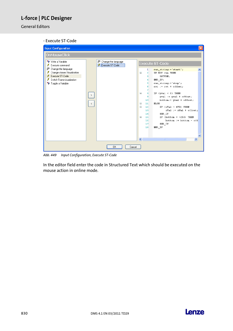 L-force | plc designer | Lenze PLC Designer PLC Designer (R3-1) User Manual | Page 832 / 1170