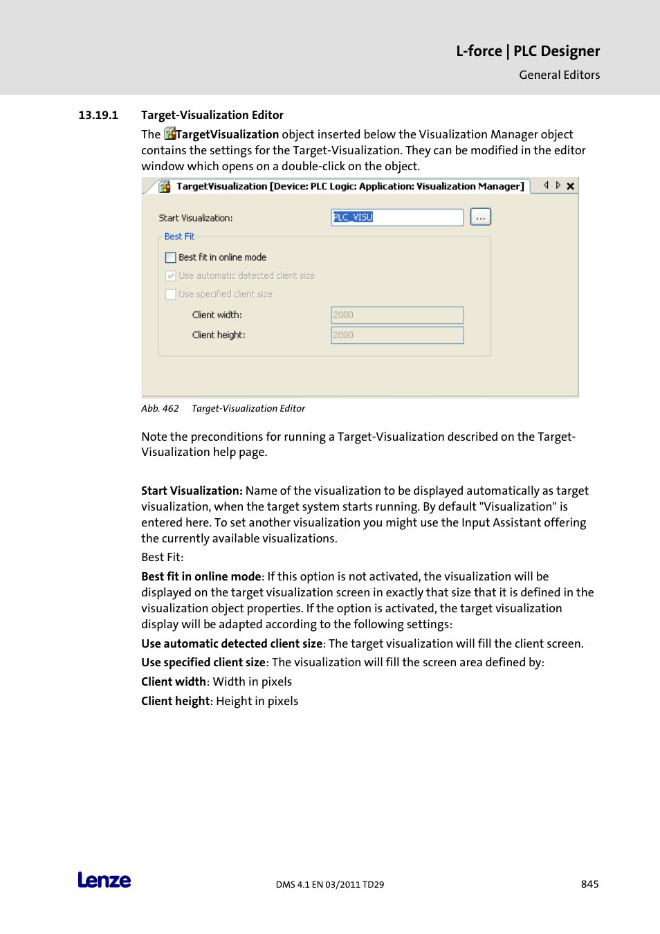 Target-visualization editor, L-force | plc designer | Lenze PLC Designer PLC Designer (R3-1) User Manual | Page 847 / 1170