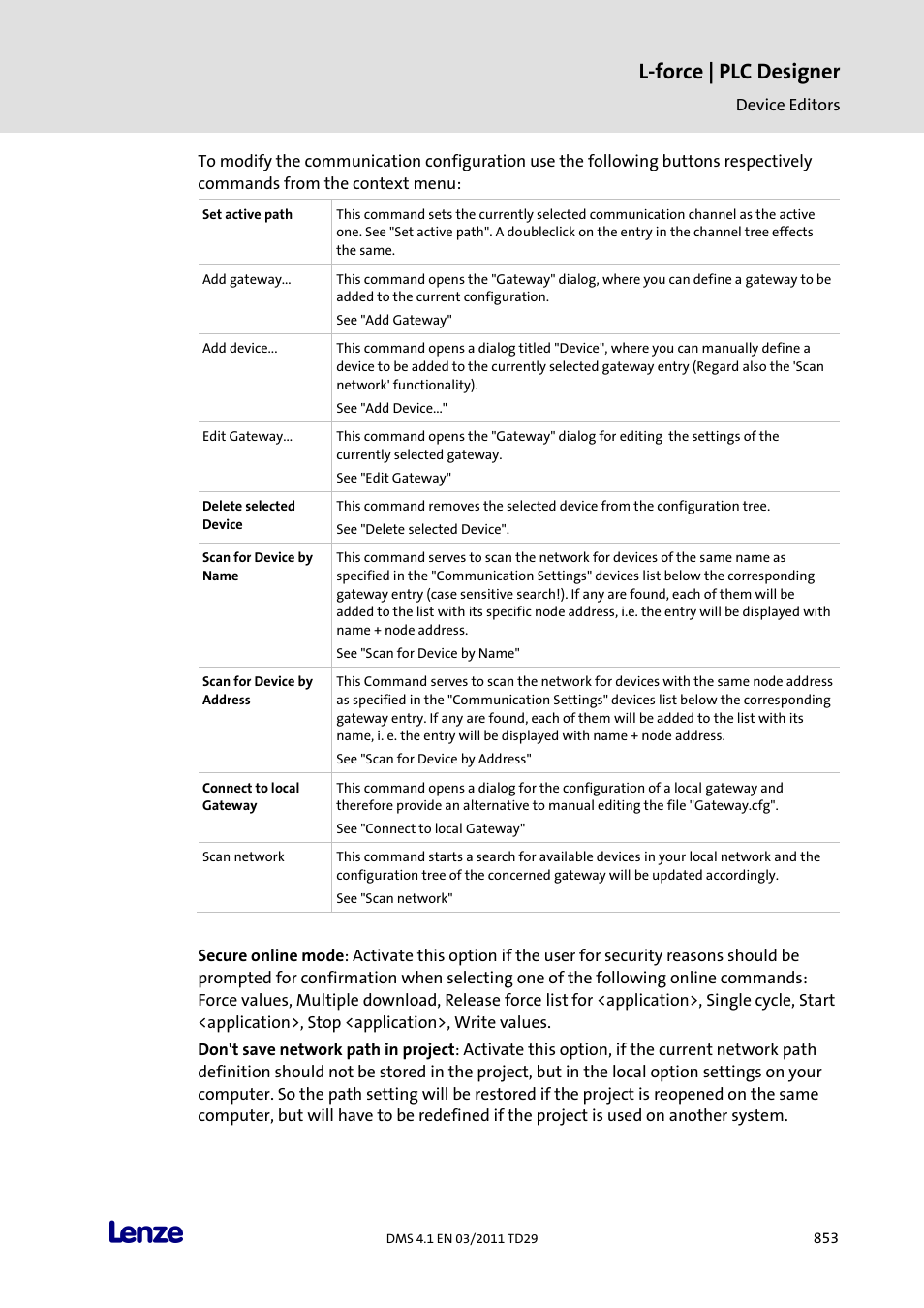 L-force | plc designer | Lenze PLC Designer PLC Designer (R3-1) User Manual | Page 855 / 1170