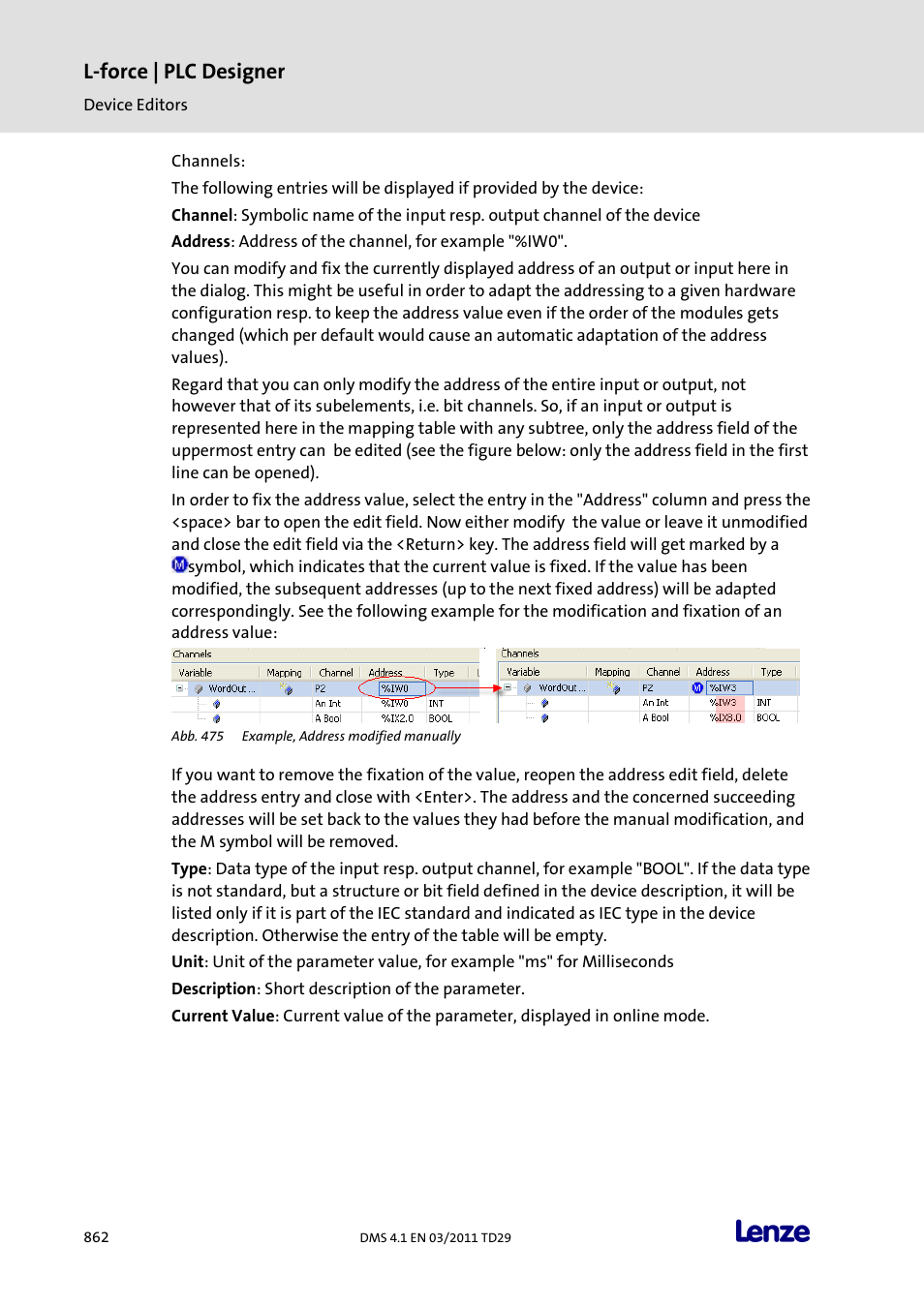 L-force | plc designer | Lenze PLC Designer PLC Designer (R3-1) User Manual | Page 864 / 1170