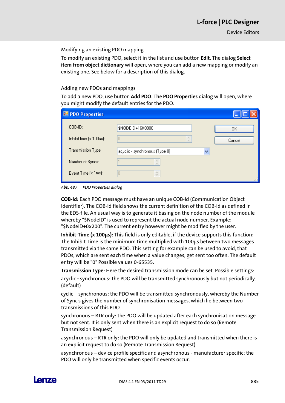 L-force | plc designer | Lenze PLC Designer PLC Designer (R3-1) User Manual | Page 887 / 1170