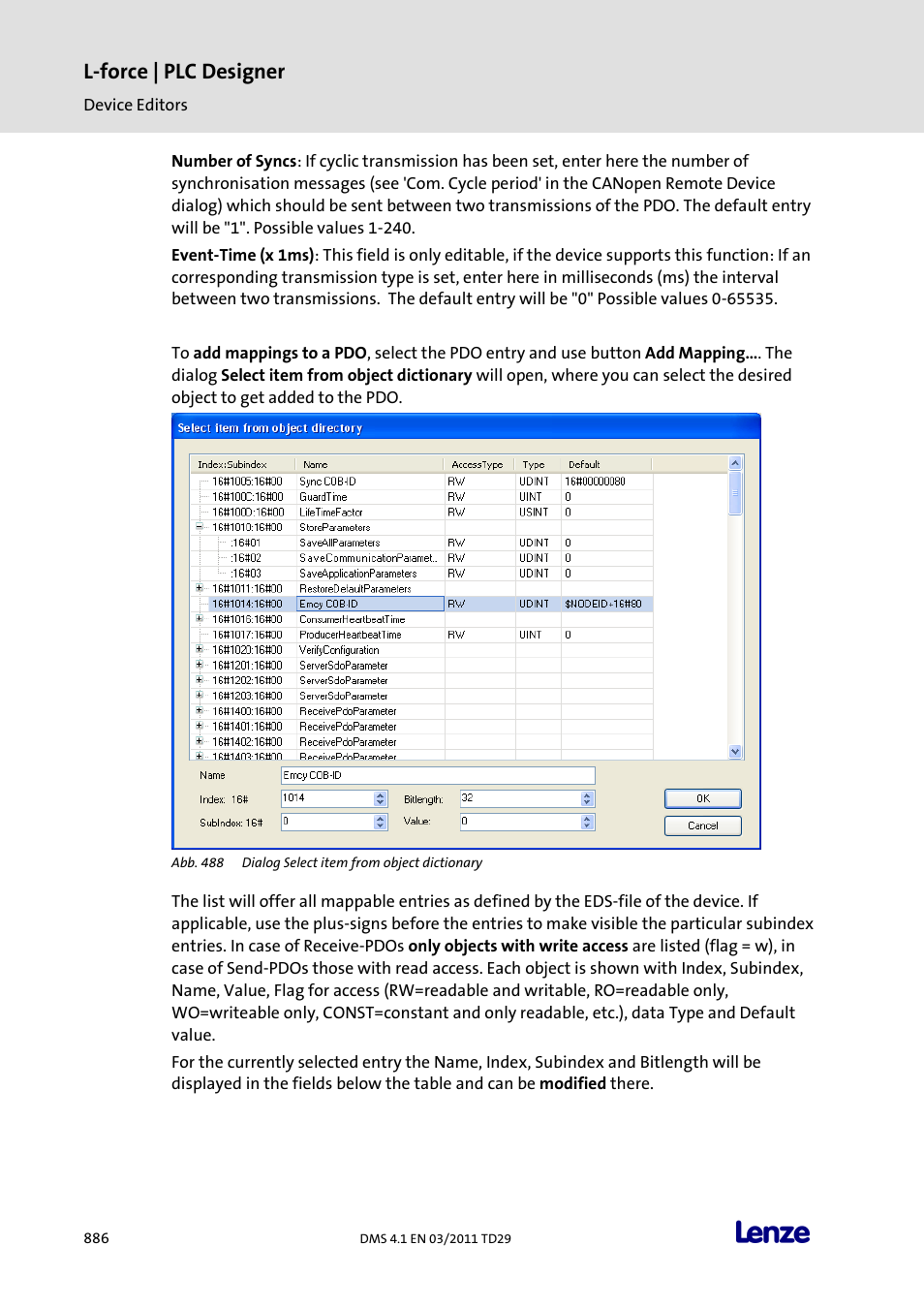 L-force | plc designer | Lenze PLC Designer PLC Designer (R3-1) User Manual | Page 888 / 1170