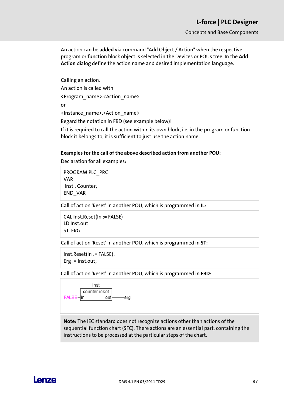 L-force | plc designer | Lenze PLC Designer PLC Designer (R3-1) User Manual | Page 89 / 1170