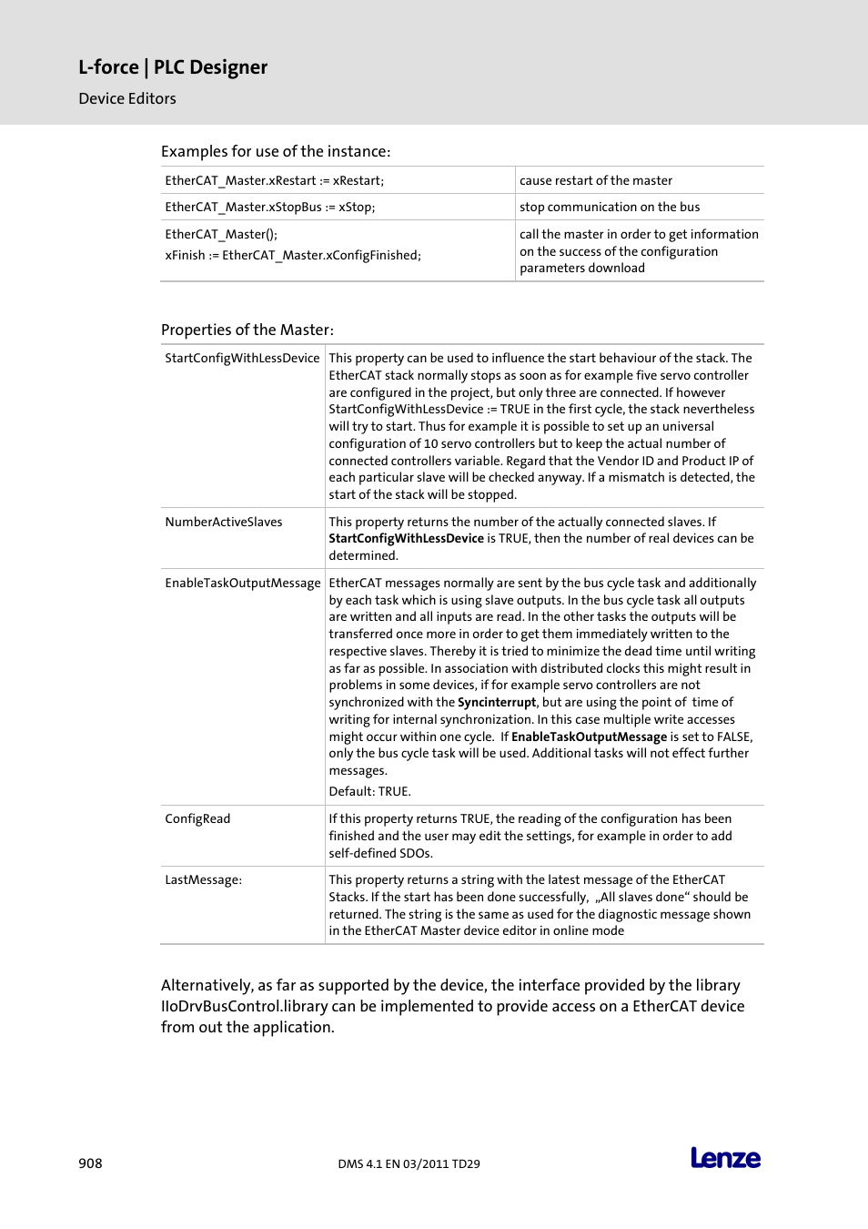 L-force | plc designer | Lenze PLC Designer PLC Designer (R3-1) User Manual | Page 910 / 1170