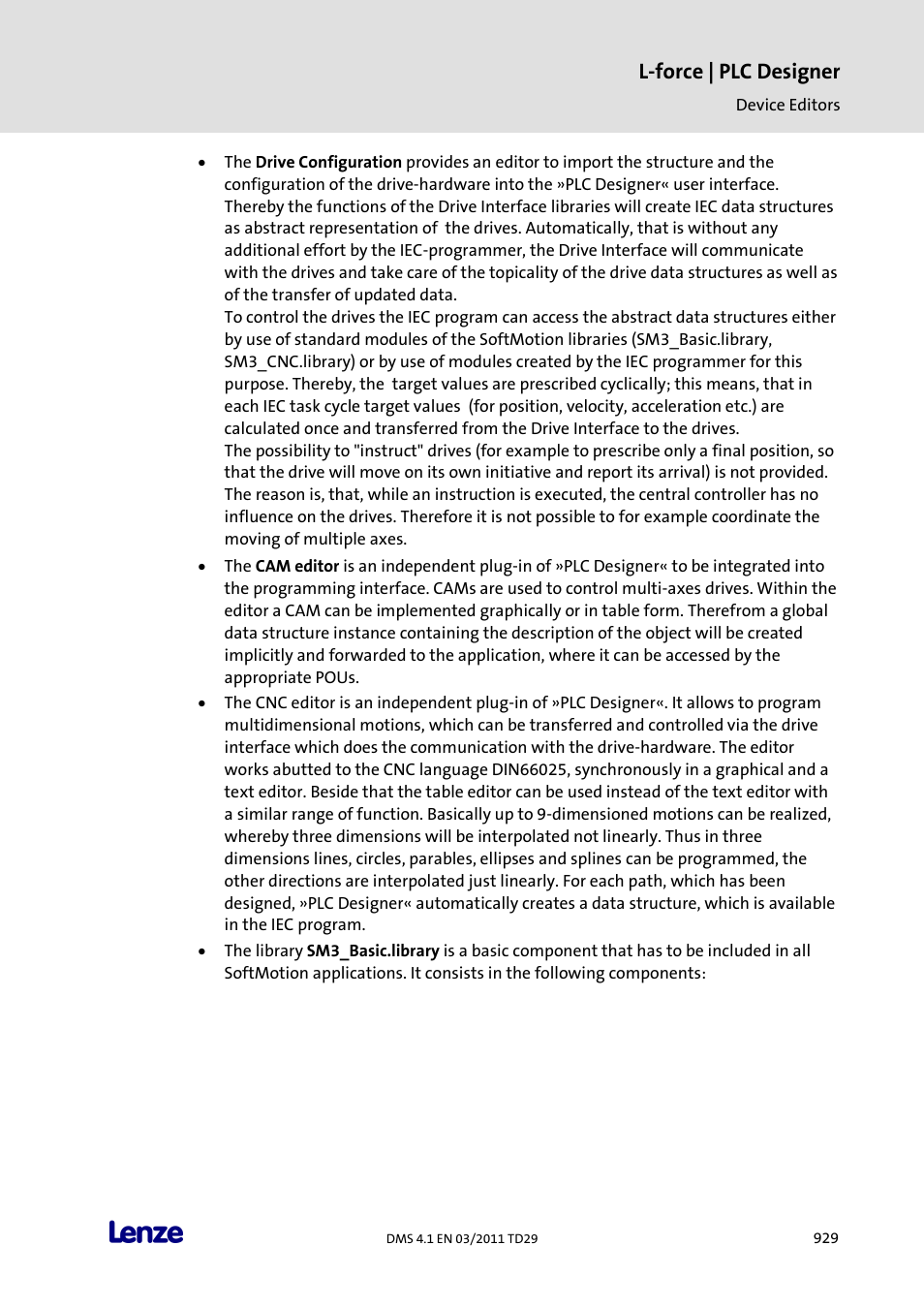 L-force | plc designer | Lenze PLC Designer PLC Designer (R3-1) User Manual | Page 931 / 1170