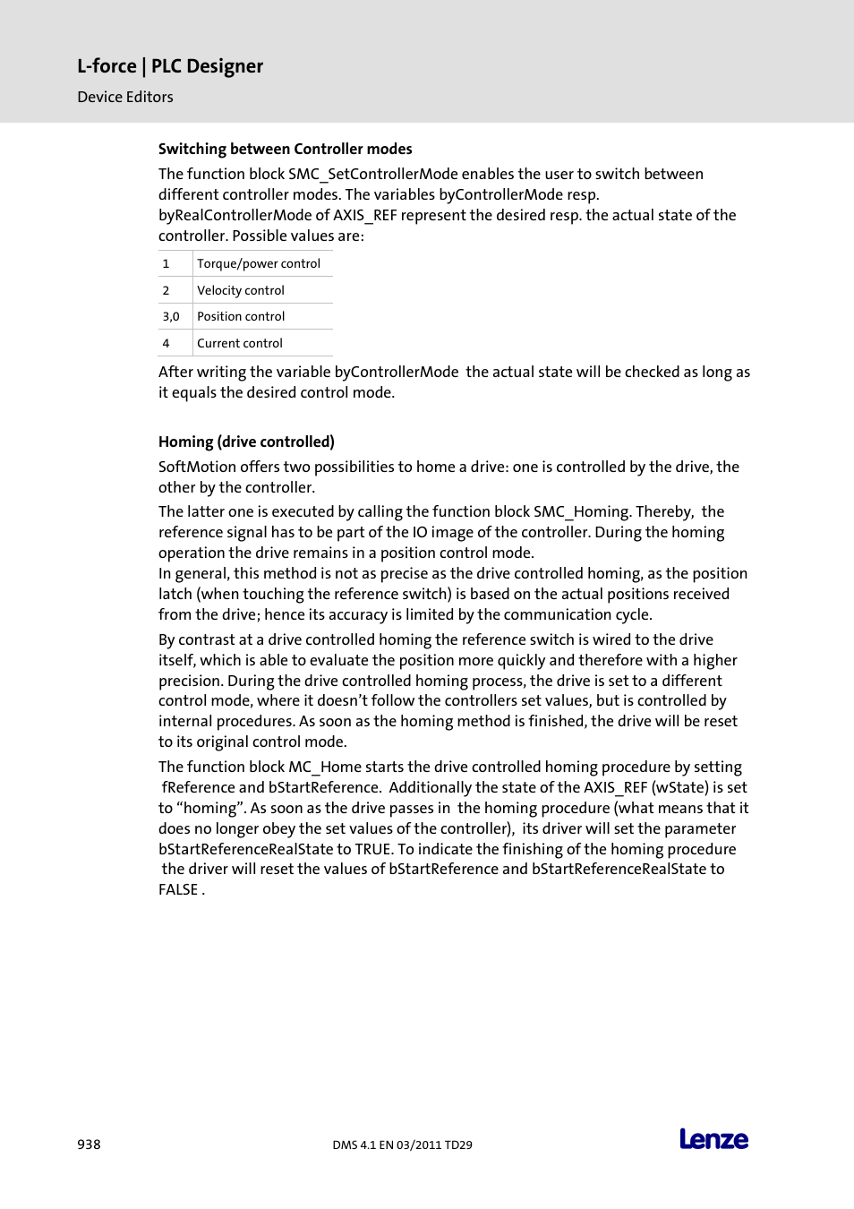 L-force | plc designer | Lenze PLC Designer PLC Designer (R3-1) User Manual | Page 940 / 1170