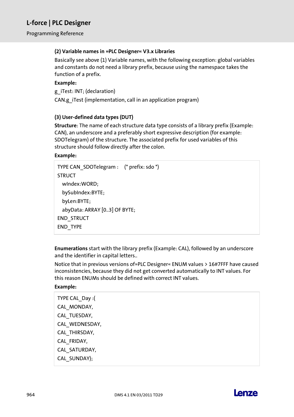 L-force | plc designer | Lenze PLC Designer PLC Designer (R3-1) User Manual | Page 966 / 1170