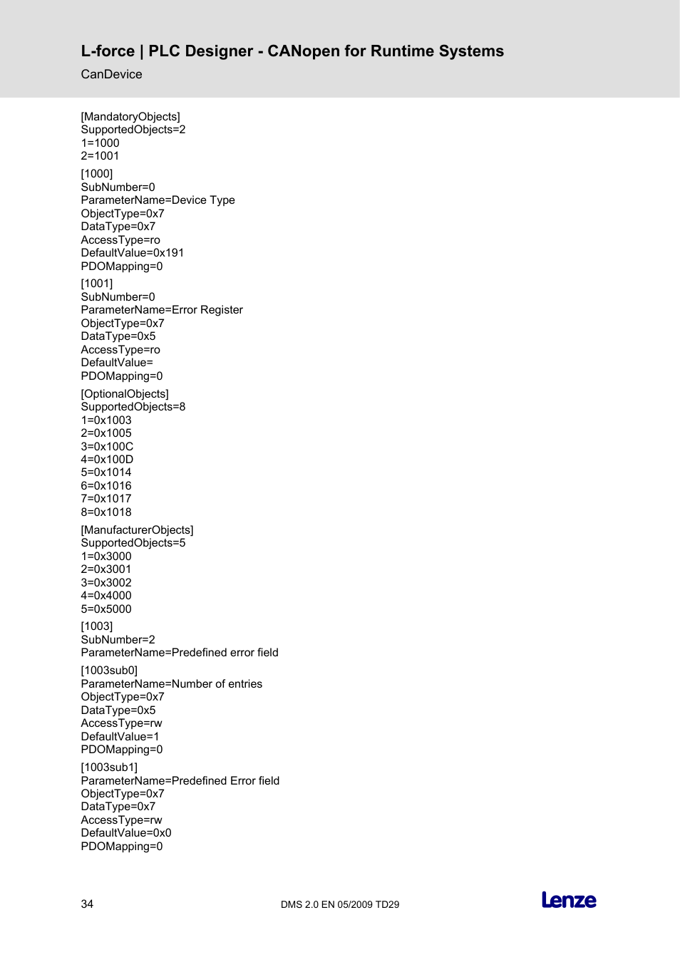 Lenze PLC Designer PLC Designer (R2-x) CANopen for Runtime Systems User Manual | Page 35 / 56