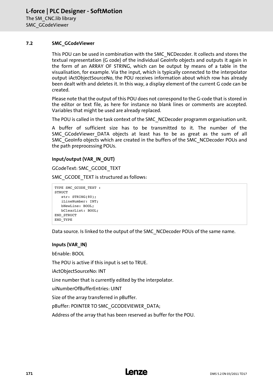 2 smc_gcodeviewer, Smc_gcodeviewer, L-force | plc designer - softmotion | Lenze PLC Designer PLC-Designer (R2-x) SoftMotion User Manual | Page 171 / 290
