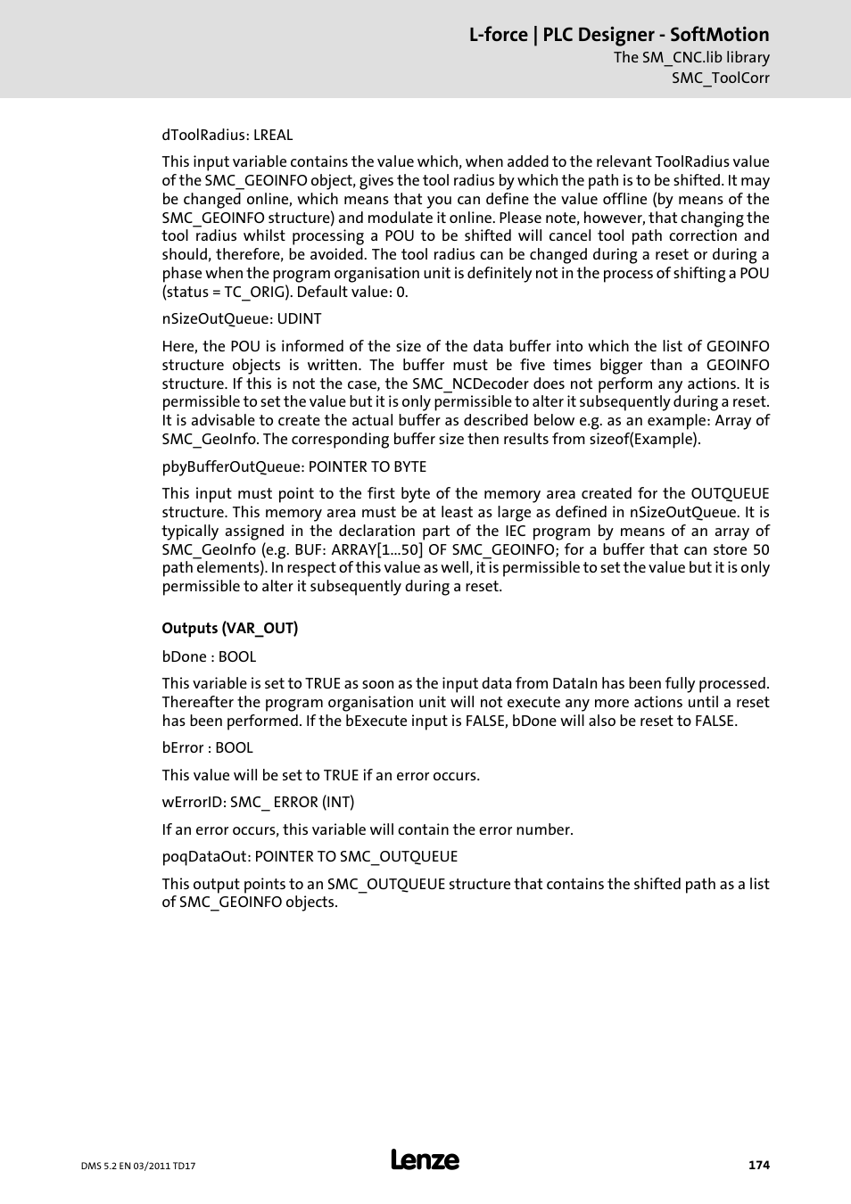 L-force | plc designer - softmotion | Lenze PLC Designer PLC-Designer (R2-x) SoftMotion User Manual | Page 174 / 290