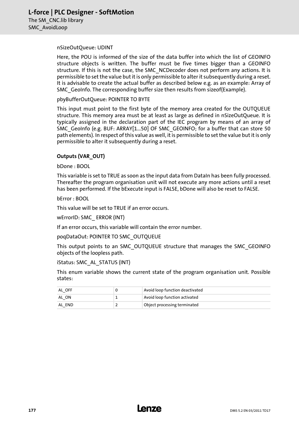 L-force | plc designer - softmotion | Lenze PLC Designer PLC-Designer (R2-x) SoftMotion User Manual | Page 177 / 290