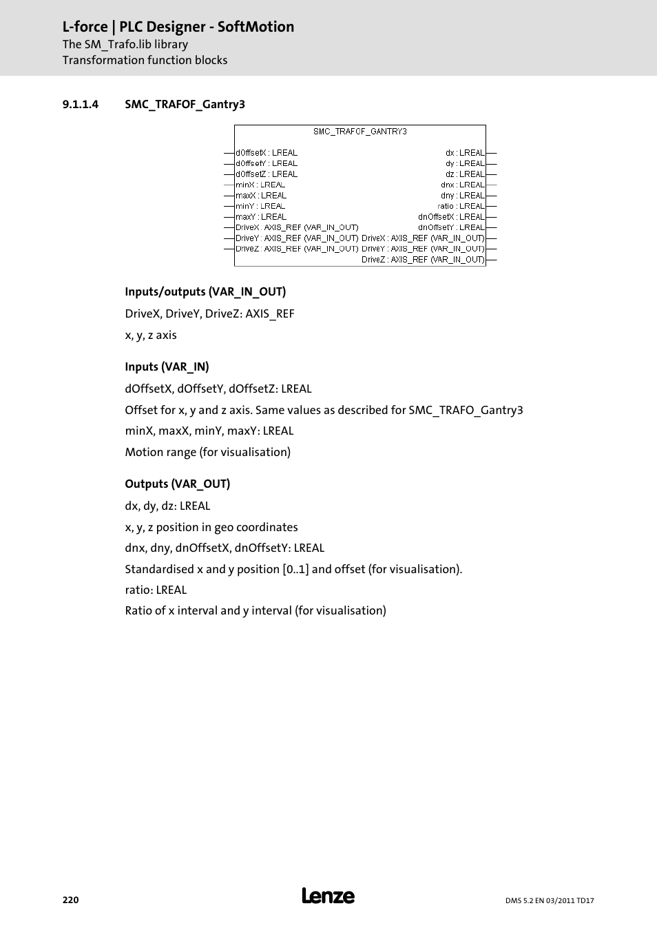 4 smc_trafof_gantry3 | Lenze PLC Designer PLC-Designer (R2-x) SoftMotion User Manual | Page 220 / 290