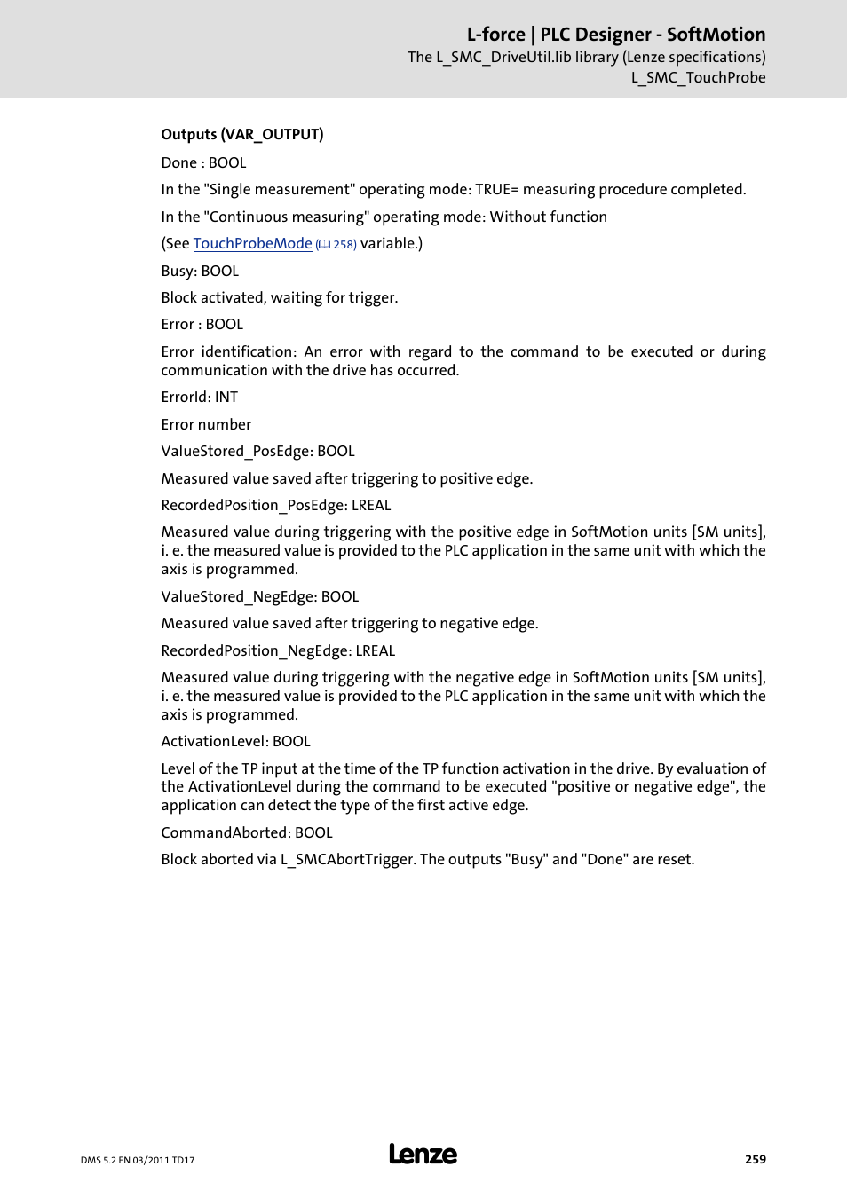 L-force | plc designer - softmotion | Lenze PLC Designer PLC-Designer (R2-x) SoftMotion User Manual | Page 259 / 290